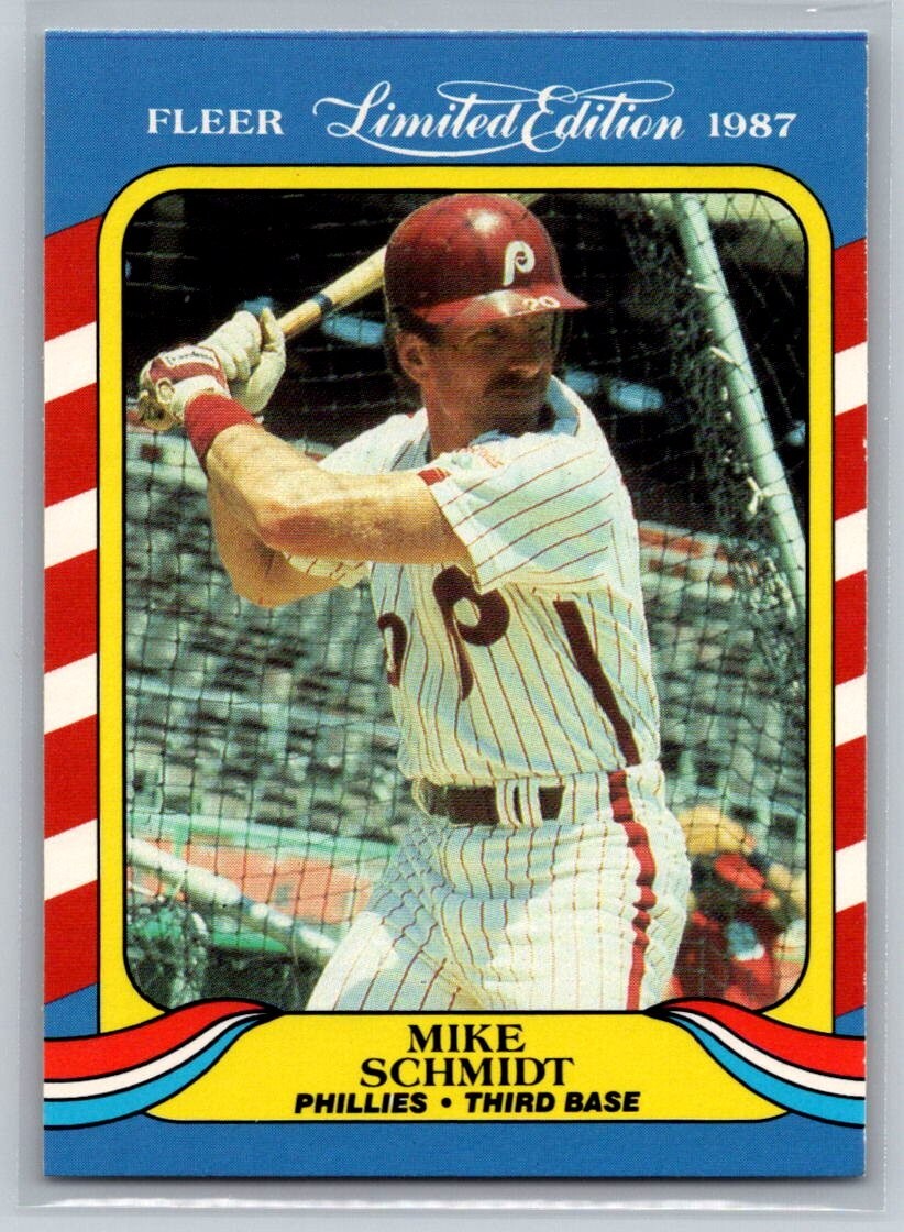 1987 Fleer Limited Edition Baseball Superstars - Mike Schmidt #37