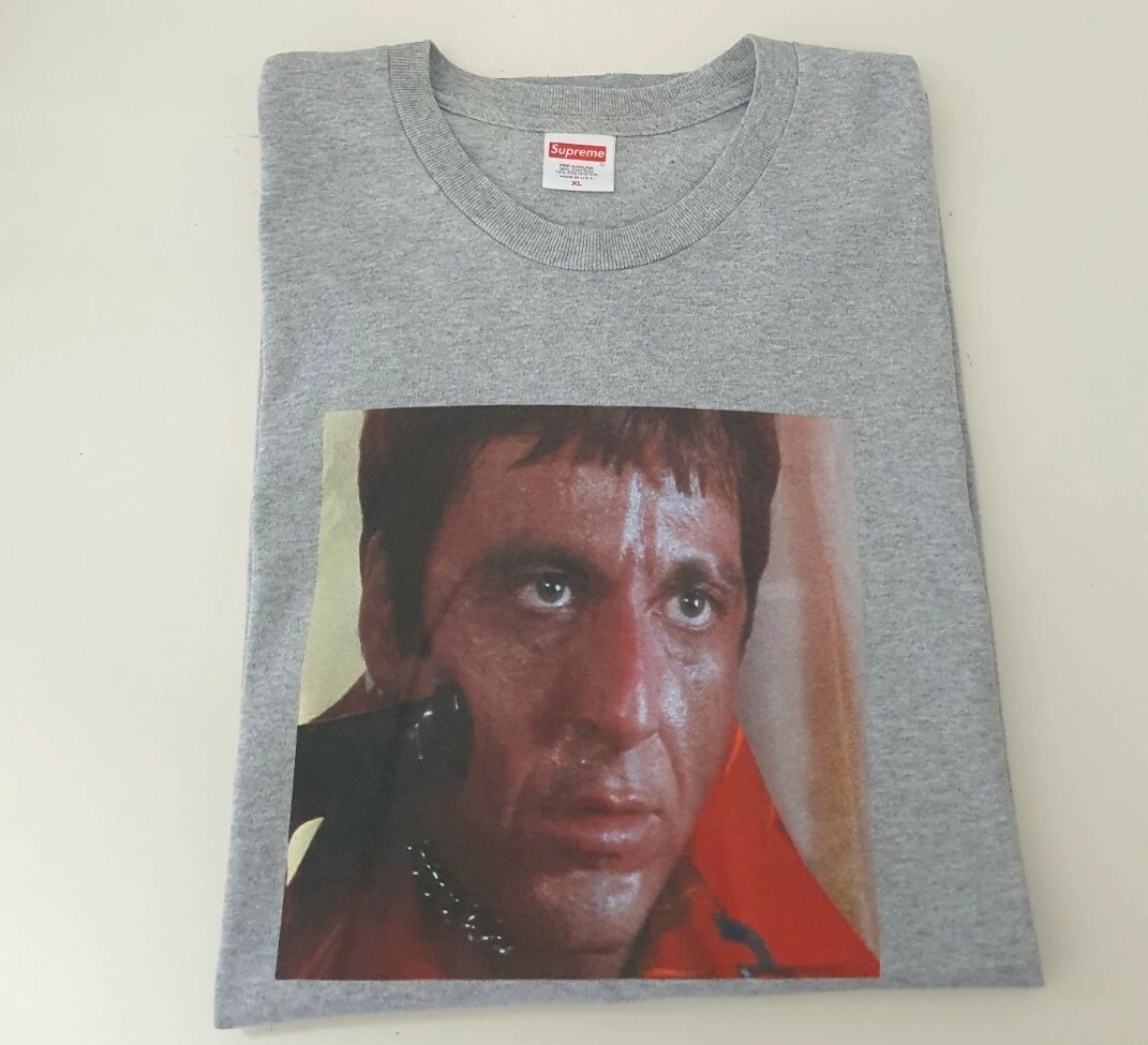 FW17 Supreme x Scarface Shower tee heather grey T shirt size XL