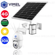 4G Construction Solar Security Camera 30X Optical Zoom Human Auto Detection
