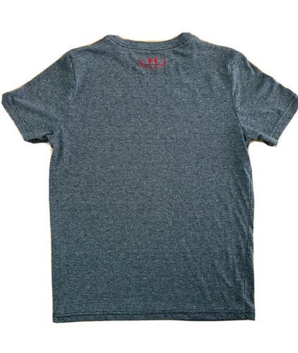 Under Armour Youth Boys Gray M Medium Athletic Heat Gear T-Shirt Top Logo Tee - Picture 4 of 6