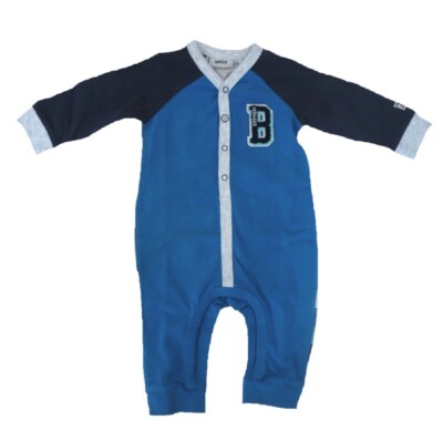 MEXX - Schlafanzug 1tlg. Langarm electric blue lemonade - Jungen Gr. 50 - 68