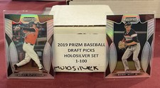 2019 Panini Prizm Draft Picks Baseball Complete Silver Holo Prizm Set 1-100