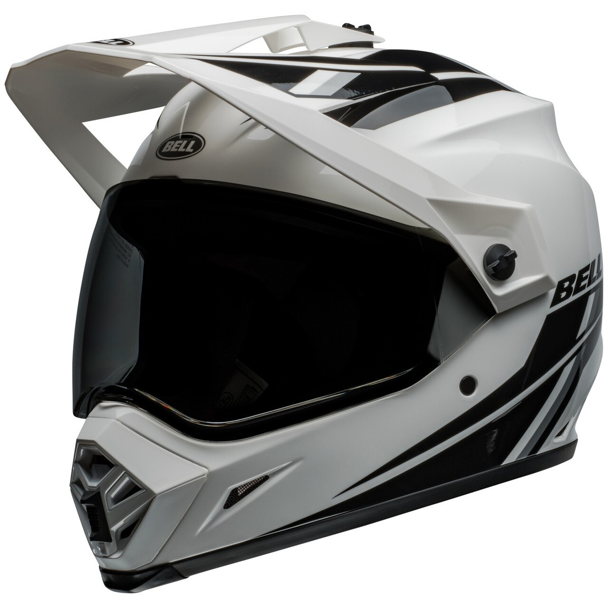 Bell MX-9 Adventure Helmet - Switchback Matte Black-Blue-Red W/Dual Le – Up North Sports - Foto 4