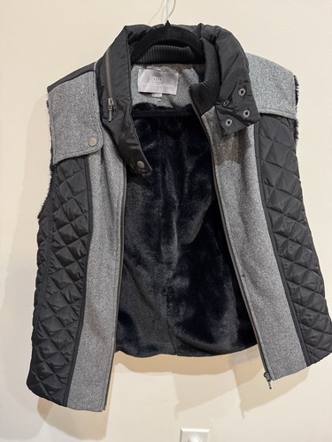 Tart collections black gray quilted women size L vest - Picture 3 of 8