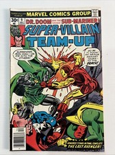 Super-Villain Team-Up #9 (1976) 1st Battle Of Dr Doom & Iron Man!! High Grade