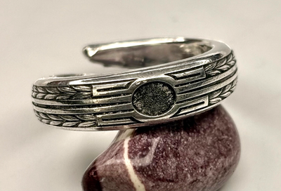 Adjustable pure Silver Ring 999.Pure Fine Silver Bold, Wheat