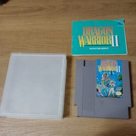 Dragon Warrior 2 Nintendo NES 1989 Edition Cartridge and Manual 