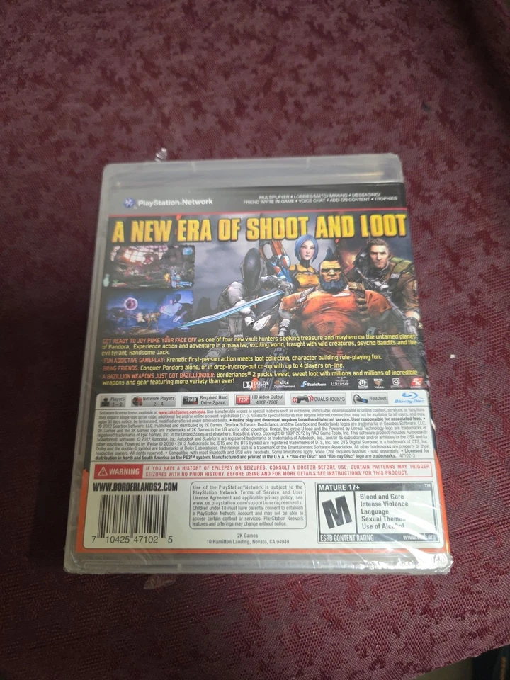 Borderlands 2 (Sony PlayStation 3, 2012) SEALED But Does Have Some Tears See Pic - Image 4 of 4