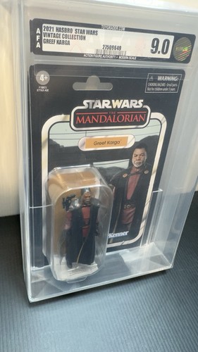 2021 Star Wars Vintage Collection VC185 Greef Karga AFA 9.0 Graded MOC - Afbeelding 8 van 11