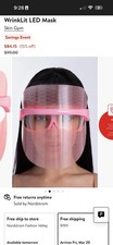 Skin Gym WrinkLit LED Mask Pink Light Therapy Portable Face Mask