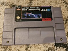 Nigel Mansell's World Championship Racing SNES Cartridge