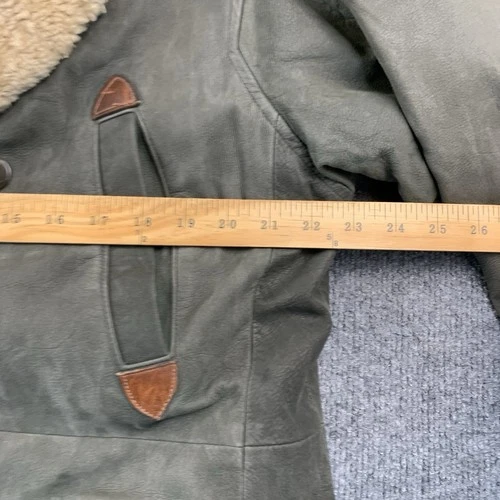 Rare LONE PINE American Made Barnstormer Leather Jacket, Wool Shawl Collar 42 image 4