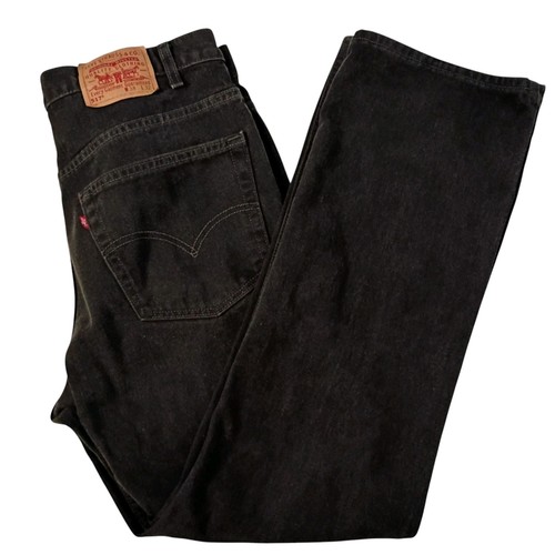 Vintage Levis 517 Red Tab Jeans Bootcut SCHWARZ Herren 38 (37) x 32 Hergestellt in USA Y2K