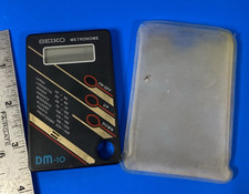Seiko DM-10 Digital Metronome Black Tempo To Go Compact Needs Batteries