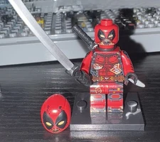 🔥🔥Custom PAD Printed LEGO Zombie Pool “Deadpool” Brick MiniFig🔥🔥