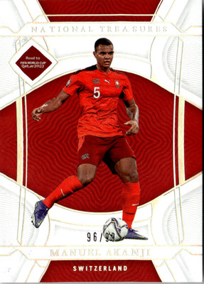 Panini 2022 National Treasures FIFA No. 139 Manuel Akanji 96/99