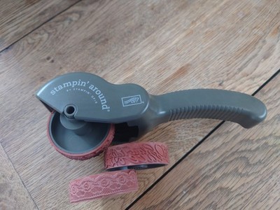 stampin up Stampin' around Stempelrolle mit 3 Stempelrollen+Frohe Weihnachten