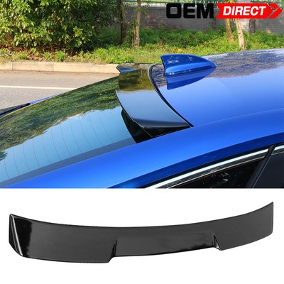 #ad Fits 22 26 Honda Civic Sedan Gloss Black Roof Spoiler Deflector IKON Style ABS $55.99