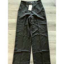 Quince Stretch Crepe Classic Trouser Pants Womens Black Size 4 New With Tags