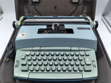 Vintage Smith Corona Baby-Blue Coronet Super 12 Electric Typewriter + Case *READ thumbnail