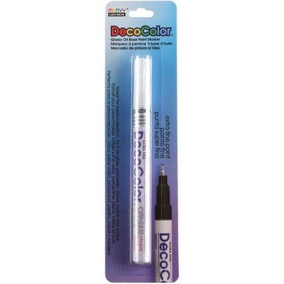 White Marvy Deco Color Extra Fine Opaque Paint Marker for Art Crafts Glass