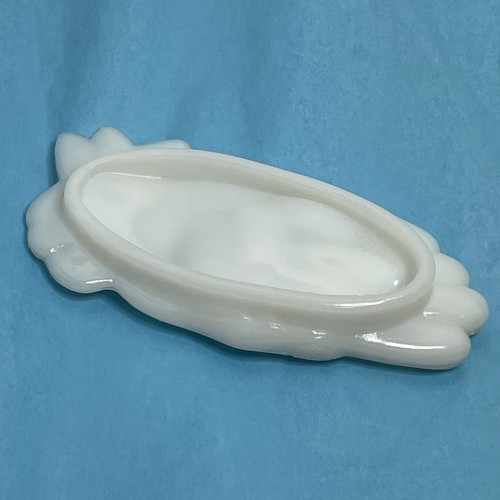 Jabonera de mano años 70 Avon flor vaso de leche blanco EE. UU. anillos de joyería - Imagen 2 de 5