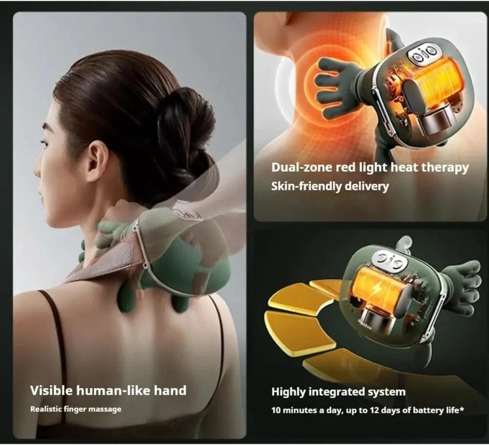 Neues intelligentes Massagegerät, mit Wärme & Tiefgewebs-Shiatsu - Bild 2 von 4