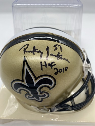 Rickey Jackson HOF Signed Riddell Mini Helmet New Orleans Saints PSA DNA Cert - Picture 3 of 11