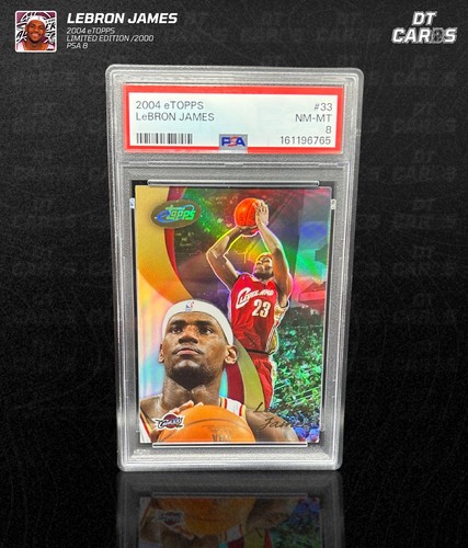 2004 eTopps LeBron James Limited Edition /2000 Second Year PSA 8 #33