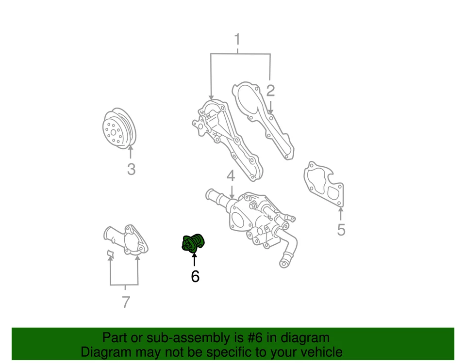Termostato radiador original Nissan 2000-2006 Sentra OEM NUEVO 21200-6M43A Foto 4 de 4