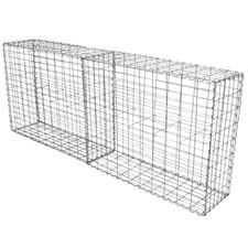 Gabion Baskets Cages Wire Mesh Stone Outdoor Garden 100x80x30cm 2 Pack