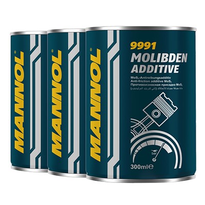MANNOL Molibden Additiv Motoröl-Additiv MOS2 Getriebeöl-Additiv, 3x300ml