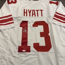 Jalin Hyatt Autographed Signed XL Custom Giants Jersey-JSA Witnessed