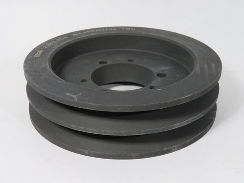 Martin 2 B 62 SDS V-Belt Sheave 1/2" to 2" SDS Bushing 2 Grooves 6.55" OD NEW - Picture 3 of 5