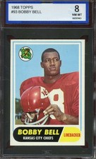 1968 TOPPS #93 BOBBY BELL ISA 8 CHIEFS HOF *ADT4850 