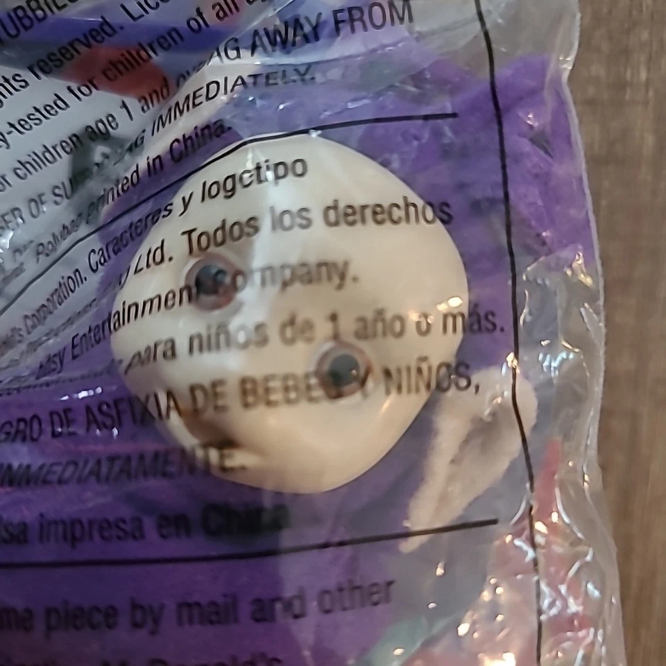 Teletubbies Tinky Winky Llavero Púrpura Peluche McDonalds Happy Meal SoftToy 2000 Foto 4 de 4