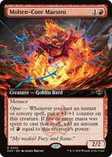 x1 Molten-Core Maestro - Foil - Extended Art R MTG Secrets of Strixhaven M/NM, E