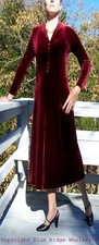 New Coldwater Creek Velvet Dress Petite XL 18 Burgundy H10417 Evening Retail $89