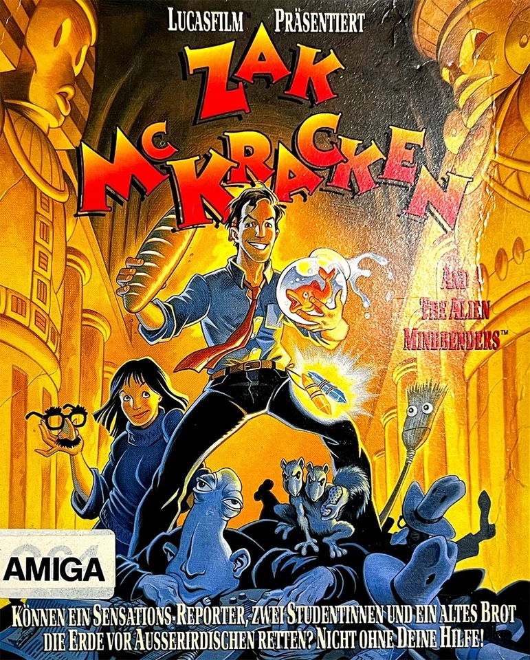 Zak McKracken für AMIGA – DEUTSCH – Komplett und gut erhalten!