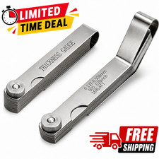 2pcs Feeler Gauges Set Stainless Steel Straight Angled Thickness Gauge Tool Sa 2pcs Feeler Gauges Set Stainless Steel Straight Angled Thickness Gauge Tool Sa