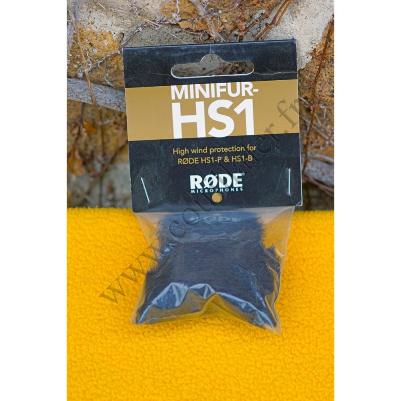 Rode MiniFur-HS1 bonnette anti-vent anti-souffle en fausse fourrure pour micro HS-1