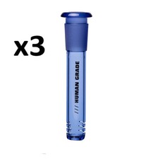 3x Premium 4" Vidrio Downstem 14mm Cachimba Bong Burbujeador Tubo de Agua Tazón Slide Bl