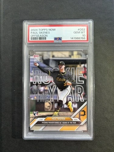 2024 Topps Now NL Rookie of The Year Paul Skenes RC Pirates #OS-2 🔥🔥PSA 10🔥🔥
