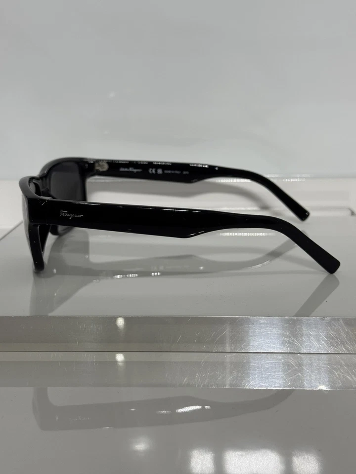 Salvatore Ferragamo SF960S 001 Bold Black Men’s Acetate Sunglasses 58mm - Image 4 of 4