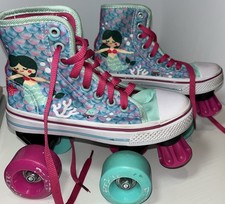 Lenexa Pixie Mermaid Kids Roller Skates Girls Quad Roller Skate Sz J10