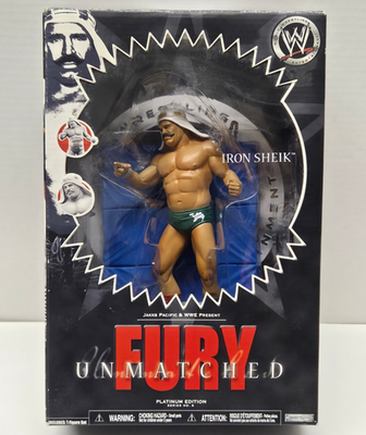 IRON SHEIK WWF WWE Jakks Pacific Unmatched Fury Platinum Edition