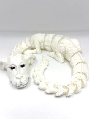 3D Printed Articulated NeverEnding Story Luck Dragon Falkor Large 16'' Figure