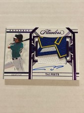 2024 FLAWLESS TAI PEETE 1/3 FOTL PURPLE LOGO PATCH AUTO MARINERS SSP TN3