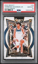 2024 PANINI SELECT WHITE PRIZM #78 TERRENCE SHANNON JR. 81/149 PSA 10