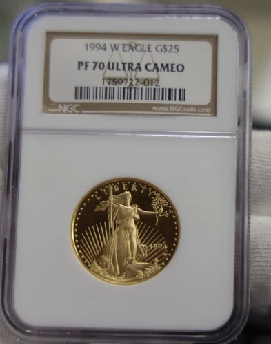 1994 W US 1/2 Oz. $25 Proof Gold Eagle NGC PF70 Ultra Cameo